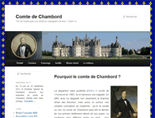 Tablet Screenshot of comtedechambord.fr